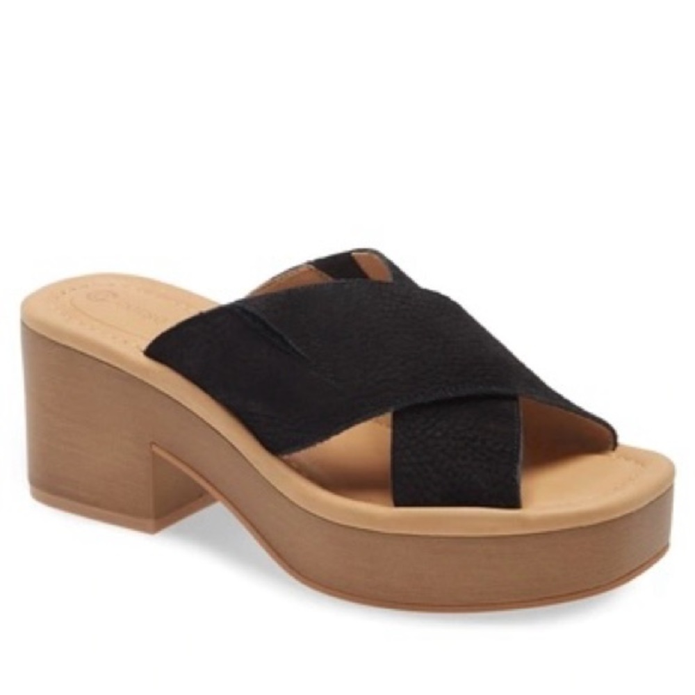 Corso Como Perna Platform Sandal Heel Black Size 10